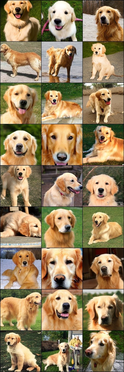 Golden retriever samples