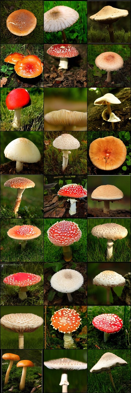 Mushroom samples